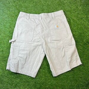 Carhartt tan carpenter cargo shorts Size 36"